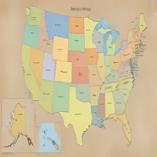 united states of america map