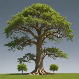 trees no background