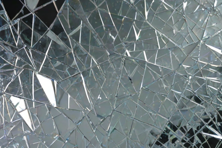 broken glass overlay