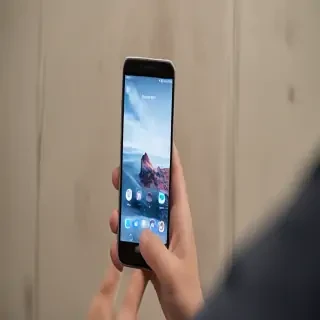 person holding phone