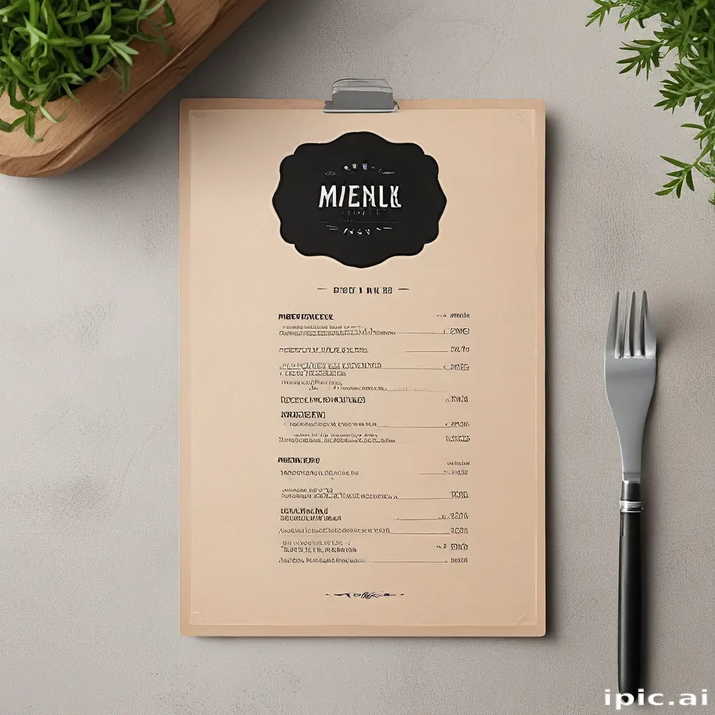 menu mockup free