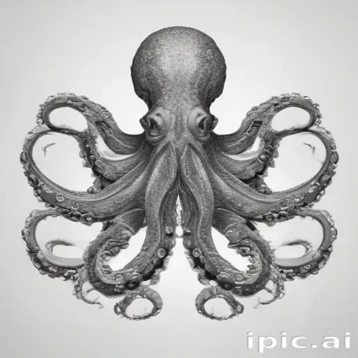 octopus clip art black and white