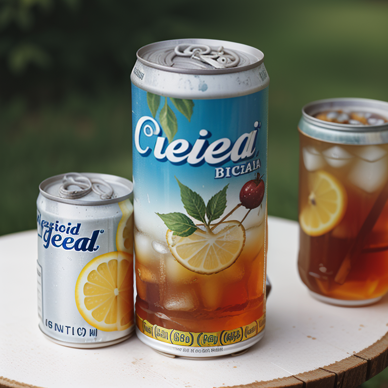 iced tea in a can
