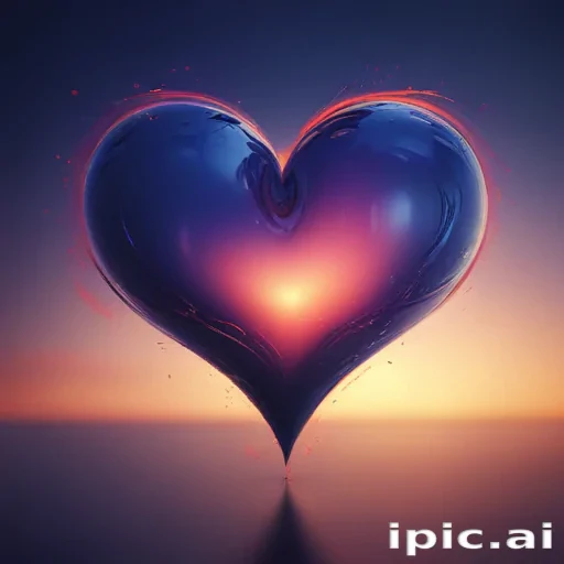 blurry heart wallpaper