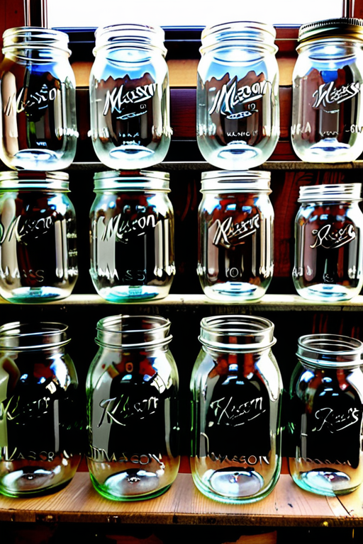 various sizes of mason jars