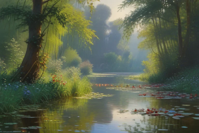 monet painting wallpaper