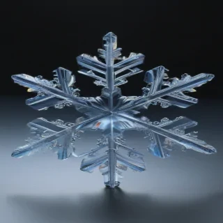 transparent snowflake