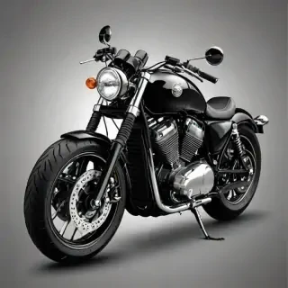 motorcycle clipart black and white