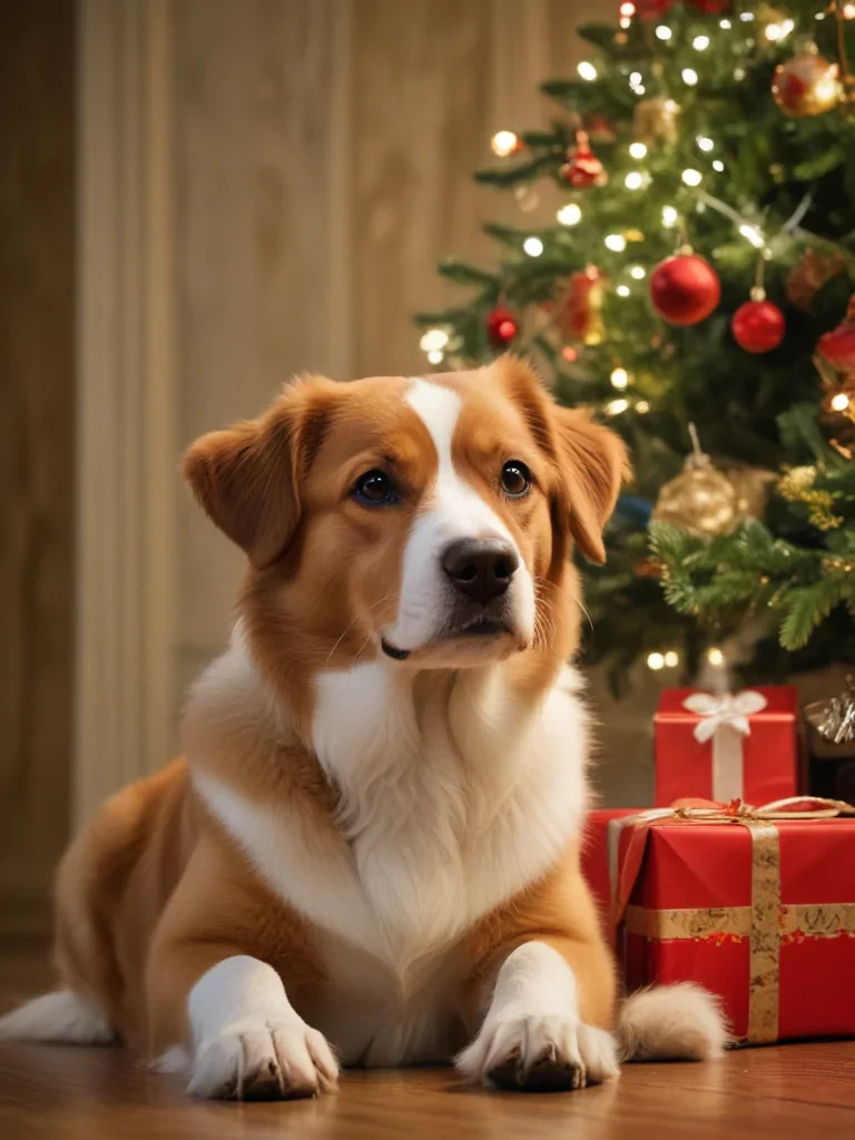 pictures of dogs christmas