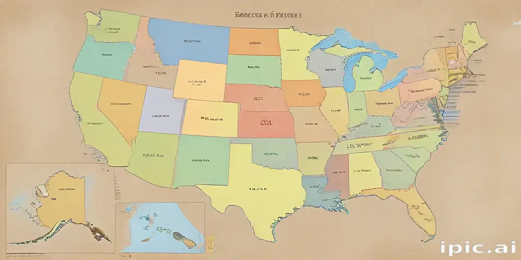 united states of america map