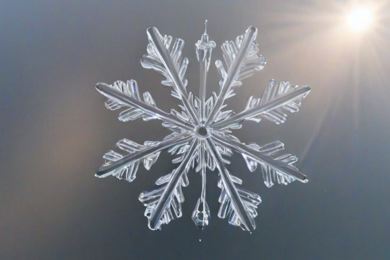 transparent snowflake
