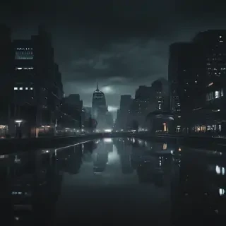 dark city background
