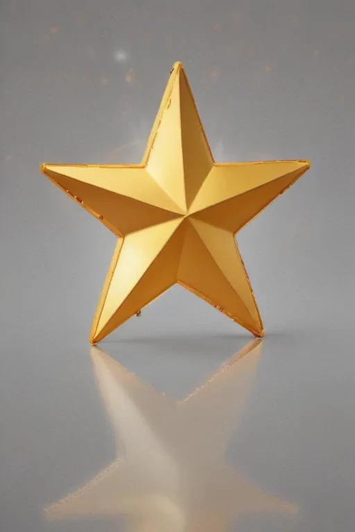 transparent gold star