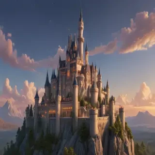 cartoon of castle