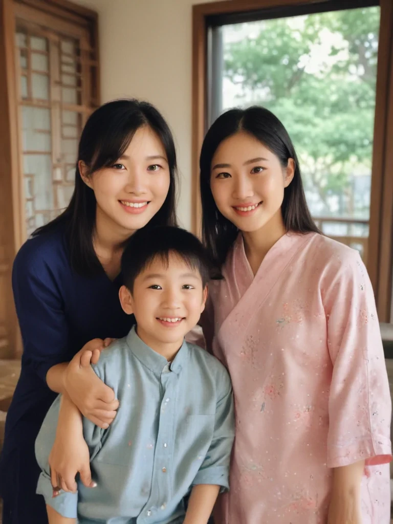 free use asian family