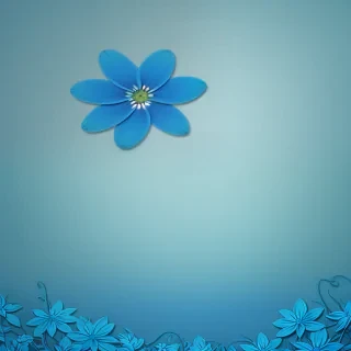 background blue flower wallpaper