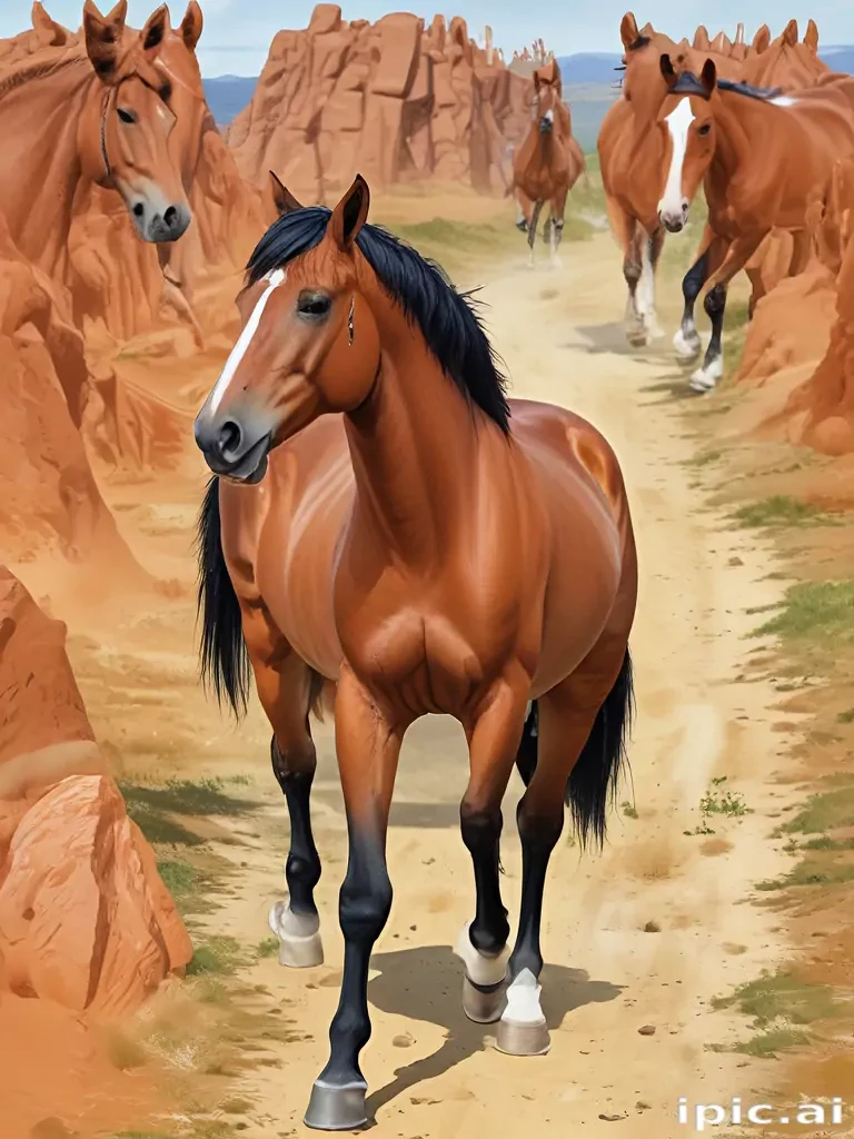 horses cartoon