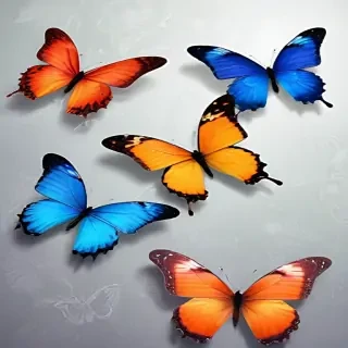 background with butterflies