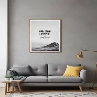free wall art mockups