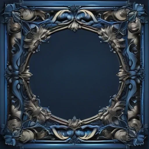 blue border design