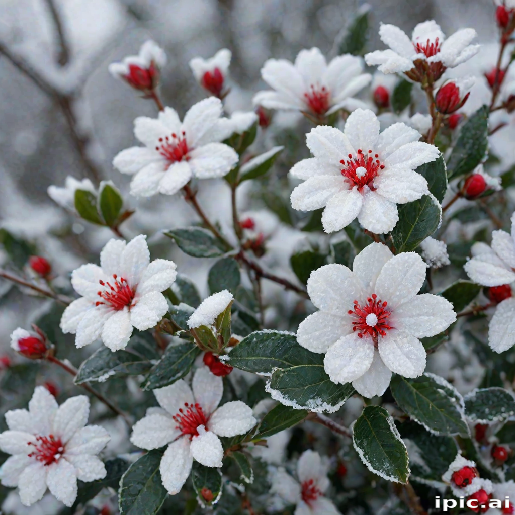 winter flower wallpaper background
