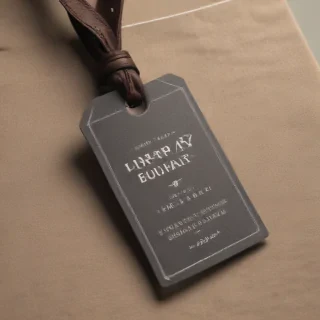 clothing tag mockup