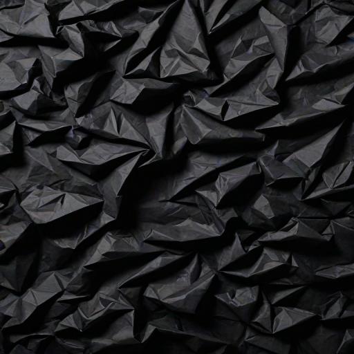 crumpled black paper