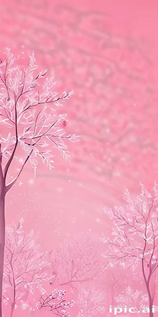 pink winter background