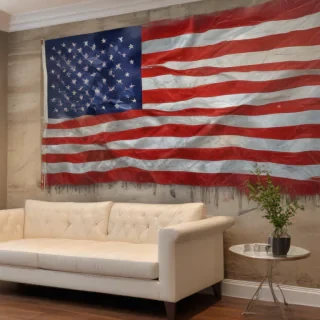 united states flag transparent