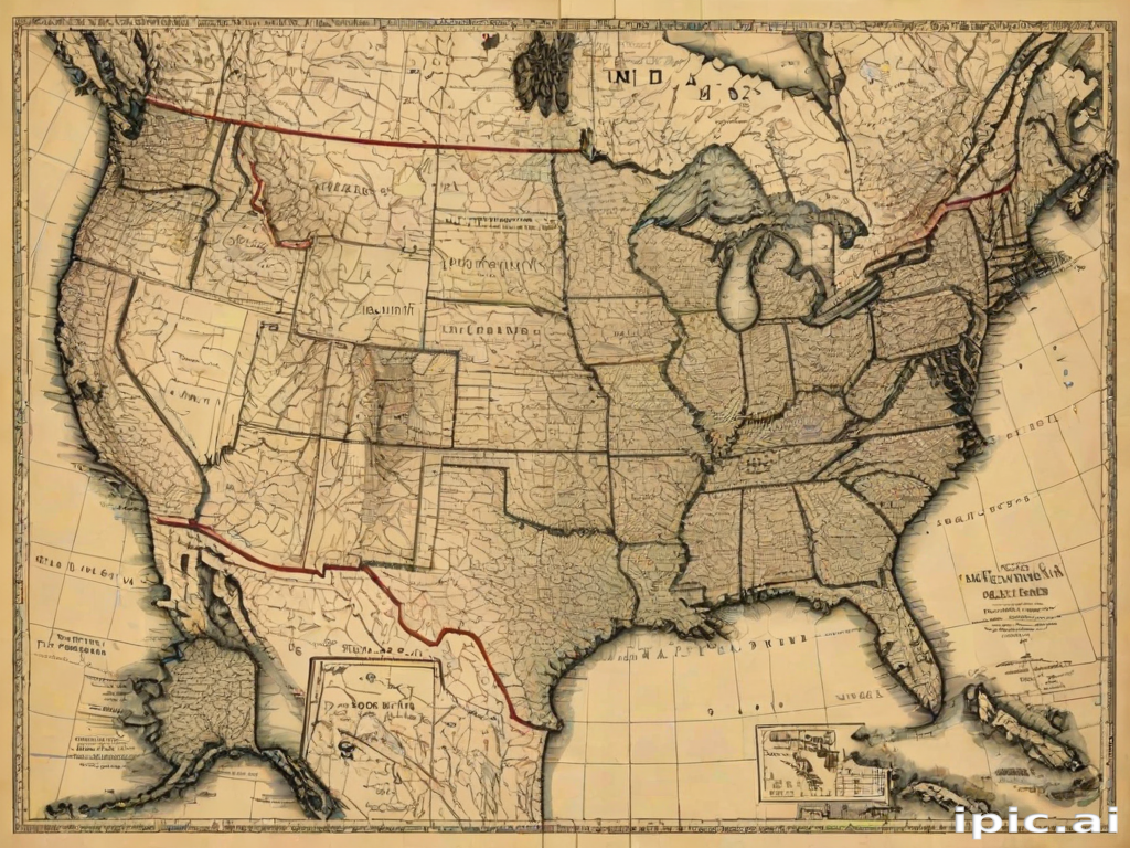 map of the united states of america