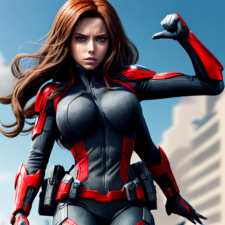 madison ivy black widow avengers age of ultron my hero academia anime style