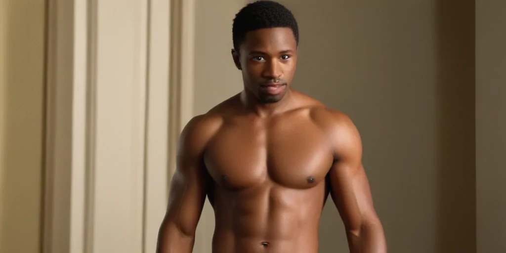 black male shirtless