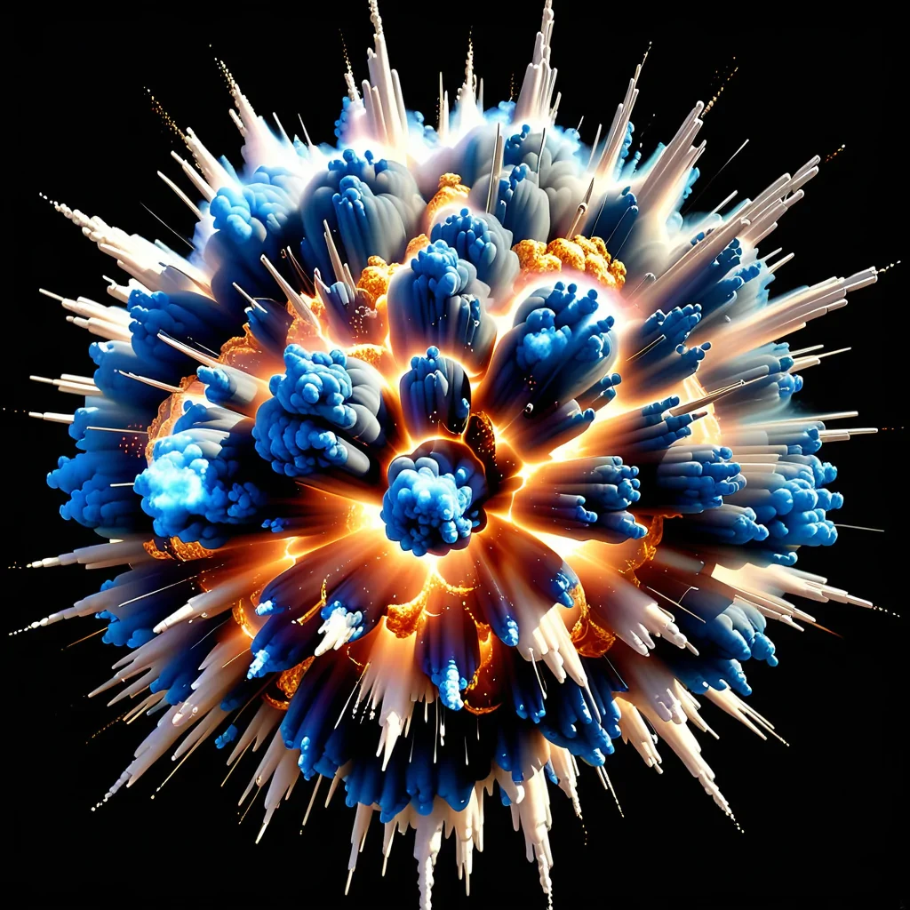 transparent explosion