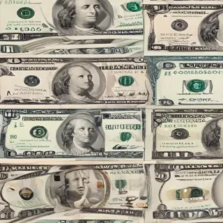 money with transparent background