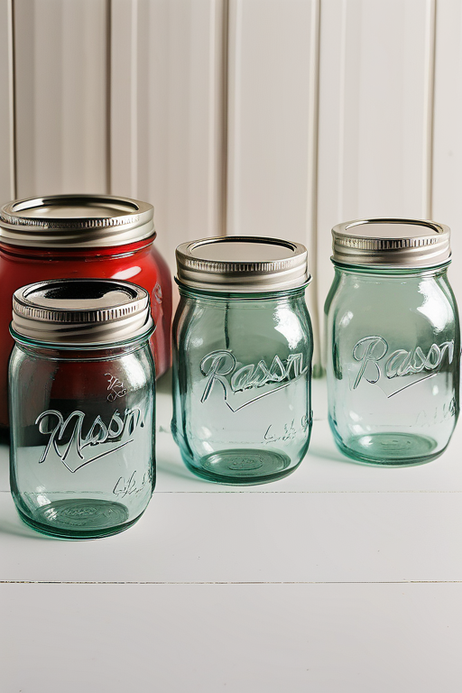 mason jar lids with rings