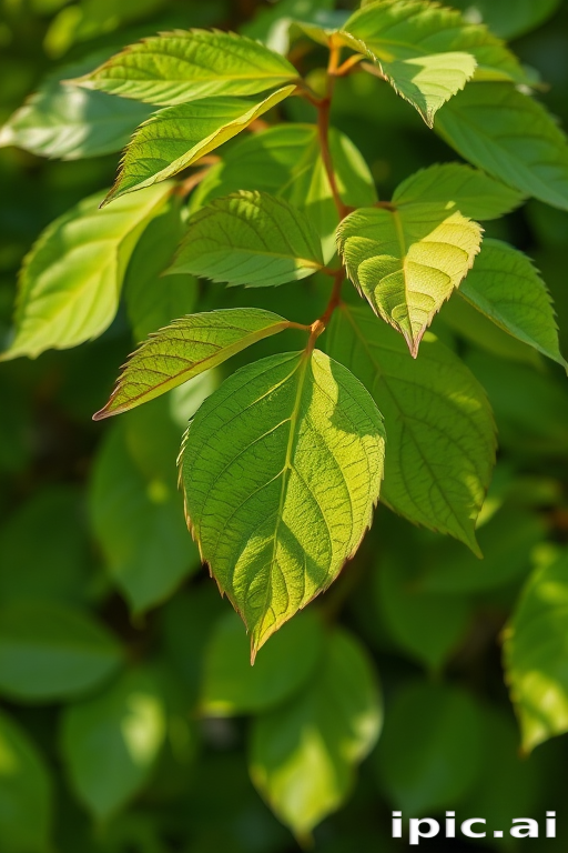 leaves transparent