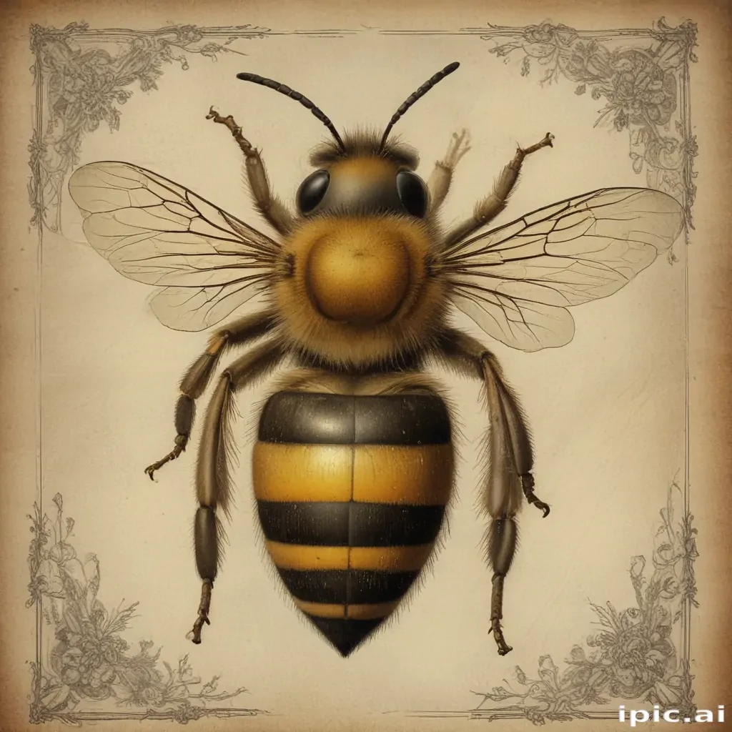 free vintage bee printables