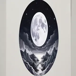 aesthetic moon drawings