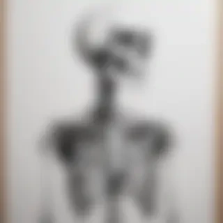 creative skeleton drawings