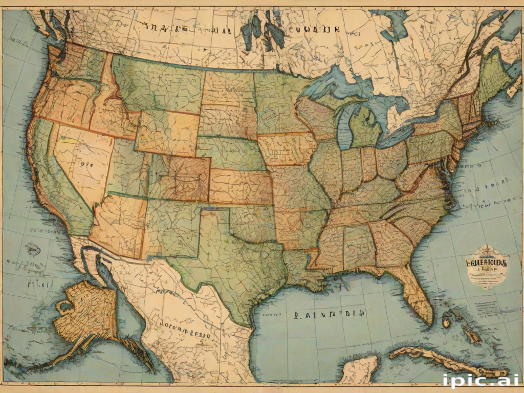 map united states
