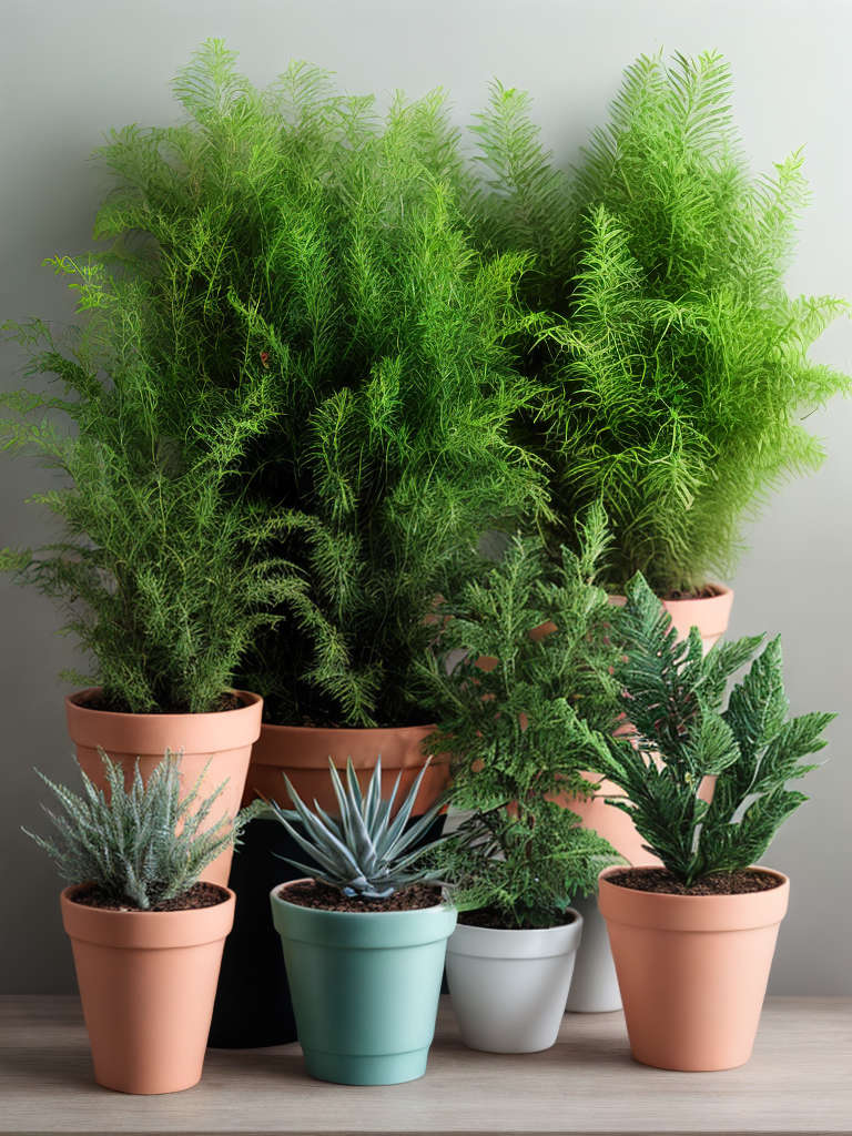 Planter Tree Pattern potted plants pattern