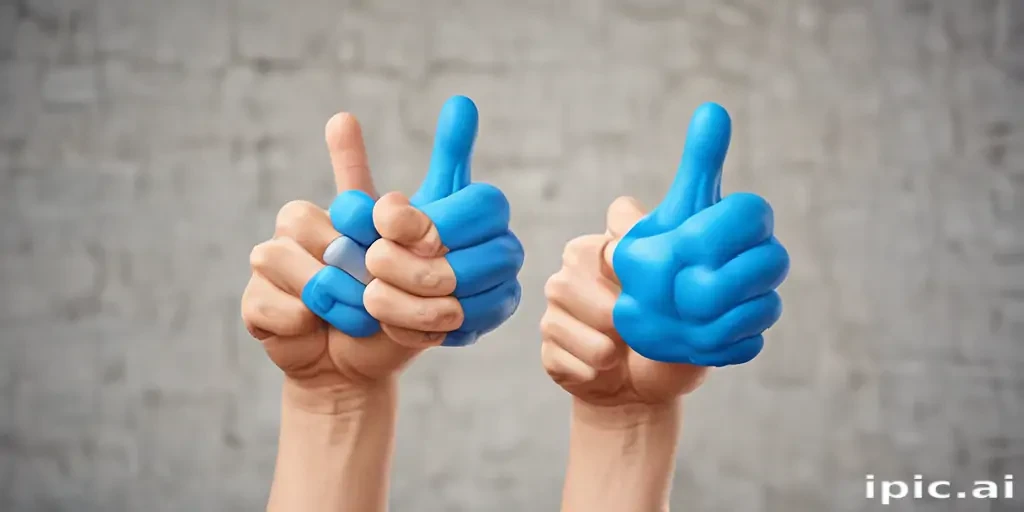 blue thumbs up emoji