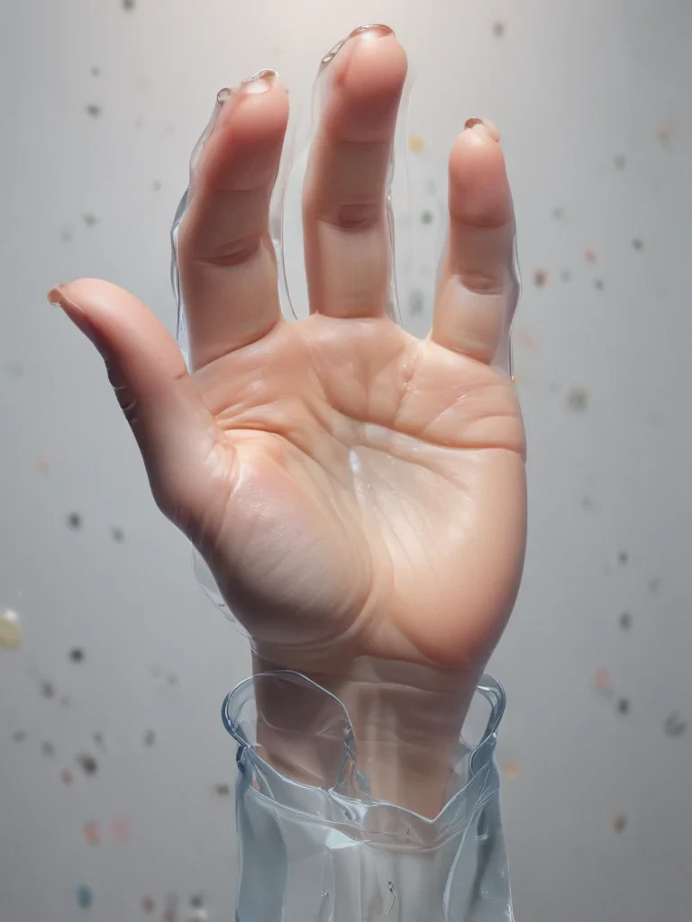 transparent prayer hand
