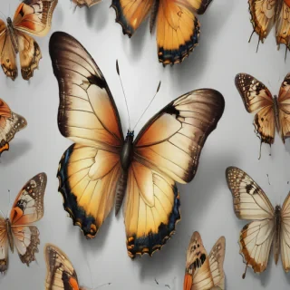 drawing butterflies