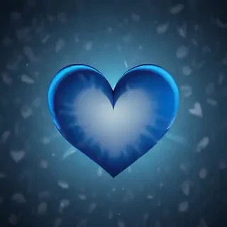 blue heart wallpaper
