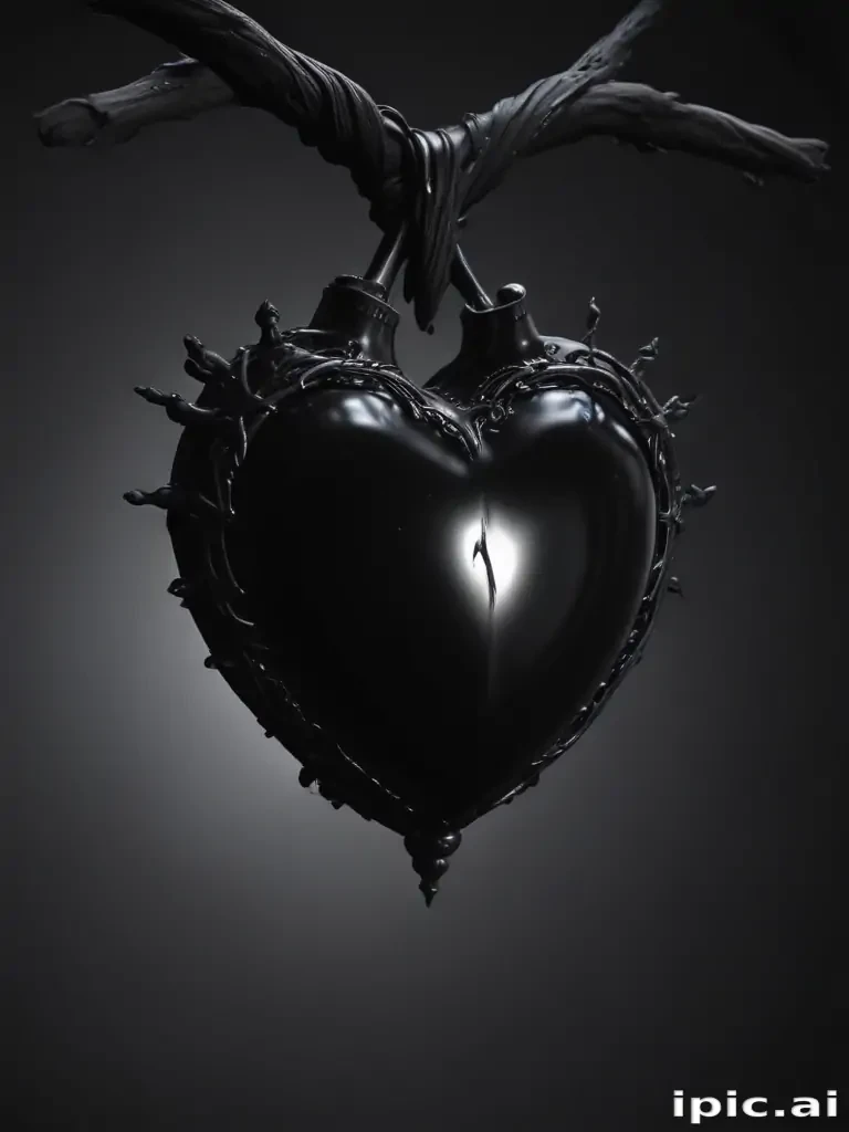 black heart aesthetic