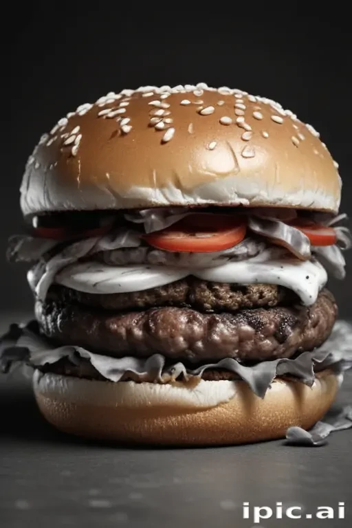 burger clipart black and white