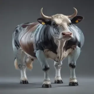 transparent cow
