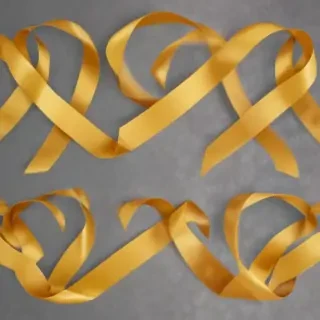 gold ribbon png