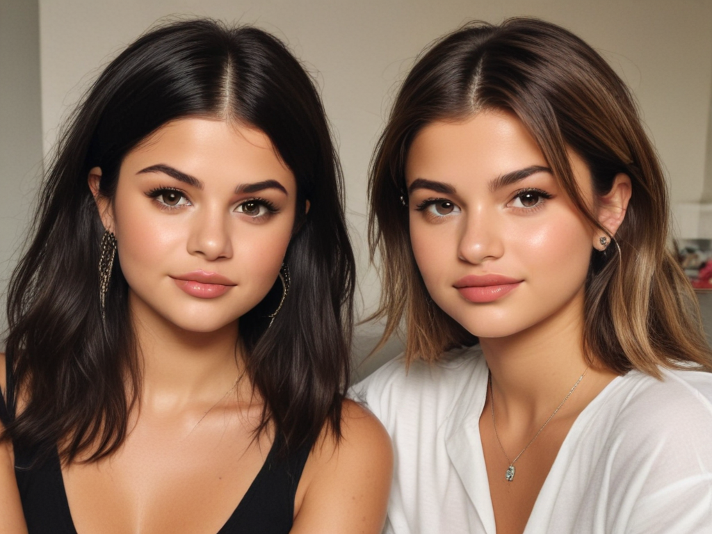 selena gomez and hailey bieber picture